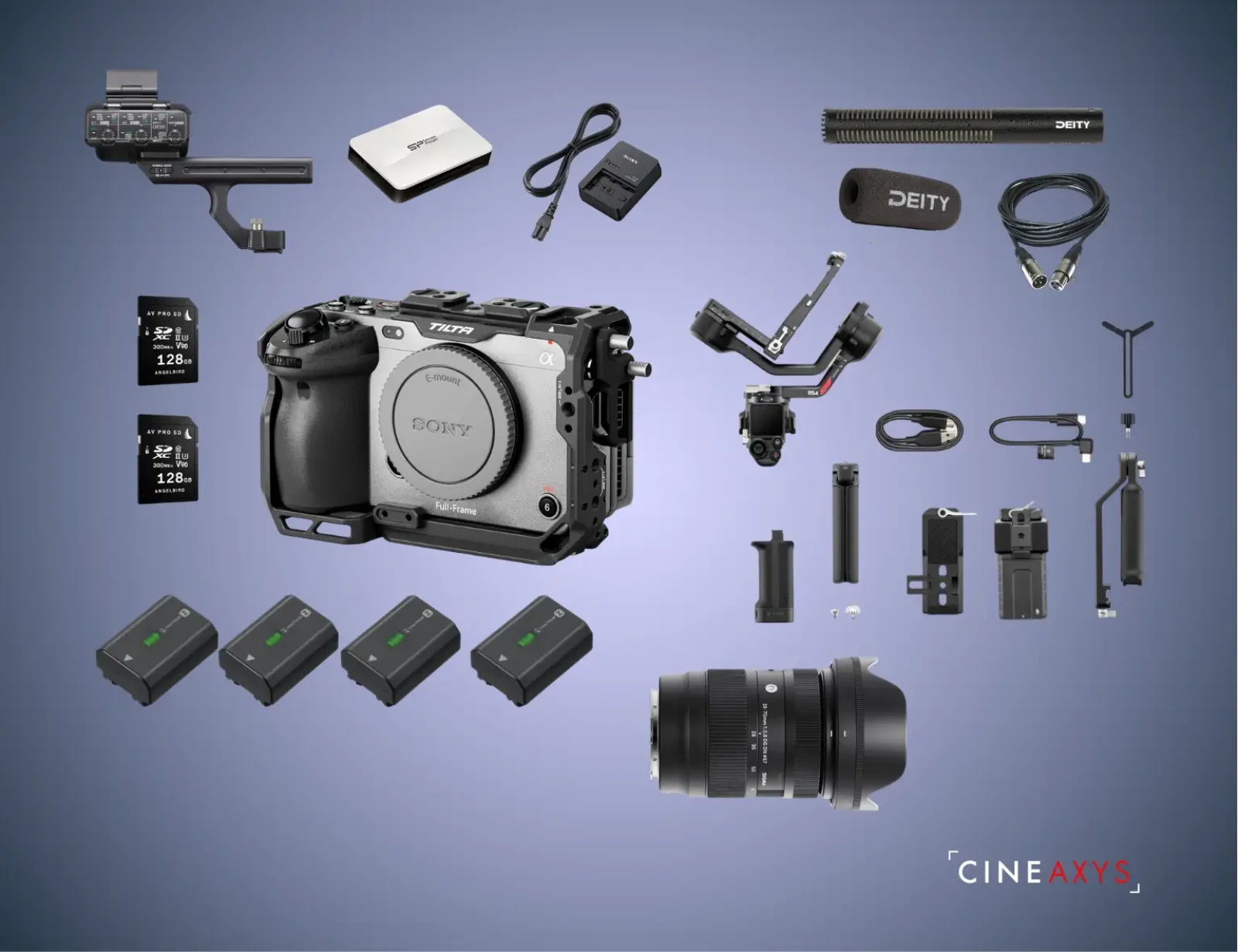 Sony FX3 + RS4 + Micro canon + Sigma 28-70mm - Photo 1 sur 5