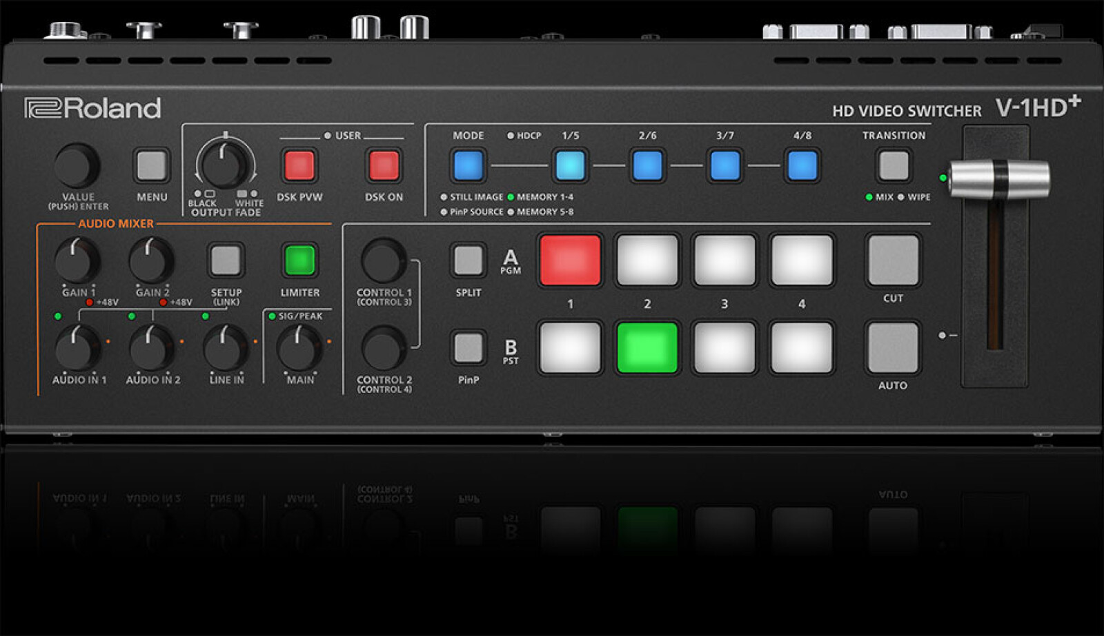 Box Mélangeur ROLAND V-1HD+ et écran Vision en valisette  - Photo 4 sur 4