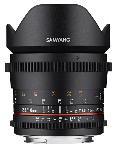 Samyang 16mm T2.6 VDSLR monture EF