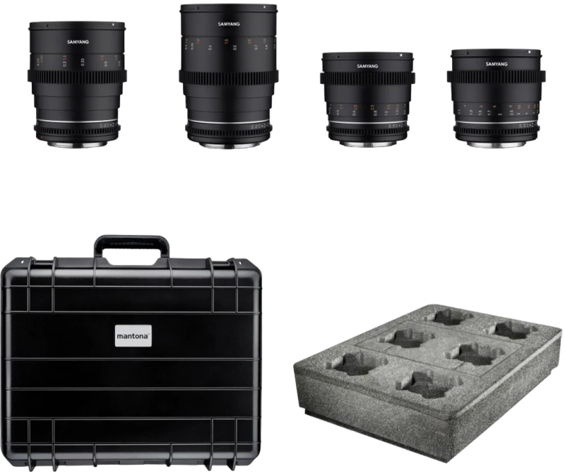 Location Samyang VDSLR II 24/35/50/85mm