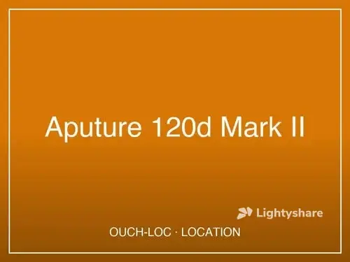 Location Aputure 120d Mark II
