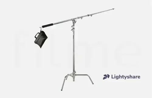 Location Pied girafe C-Stand – kit avec perche D600 et gueuse - Lightyshare