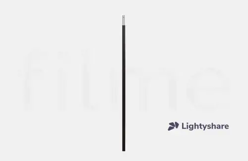 Tube métalique noire de 4' (122cm) avec manchon pour cadre Avenger Modular