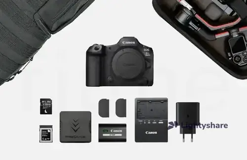 Rent Canon R5 Mark II – pack stabilisateur