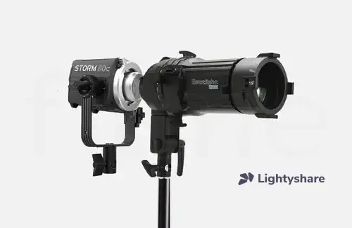 Location Aputure STORM 80c – kit Spotlight Mini 19° - Lightyshare