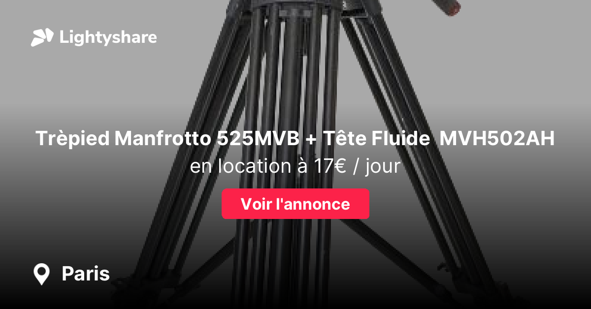 Trépied Manfrotto 525 MVB+ Tete fluide 501 HDV+ sacoche de transport - Photo, audio & vidéo