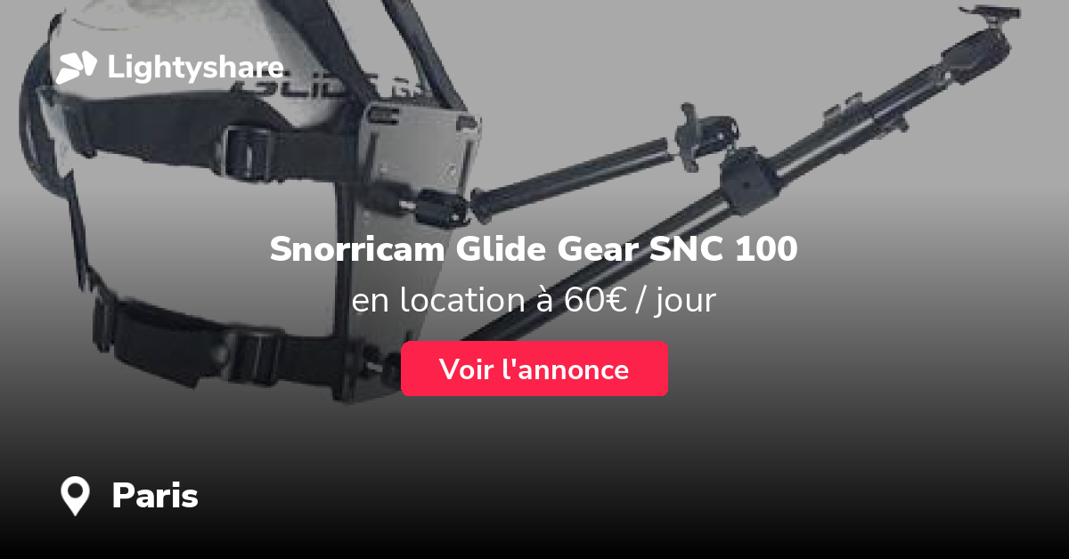 Glide Gear Snorricam self-shoot à Paris