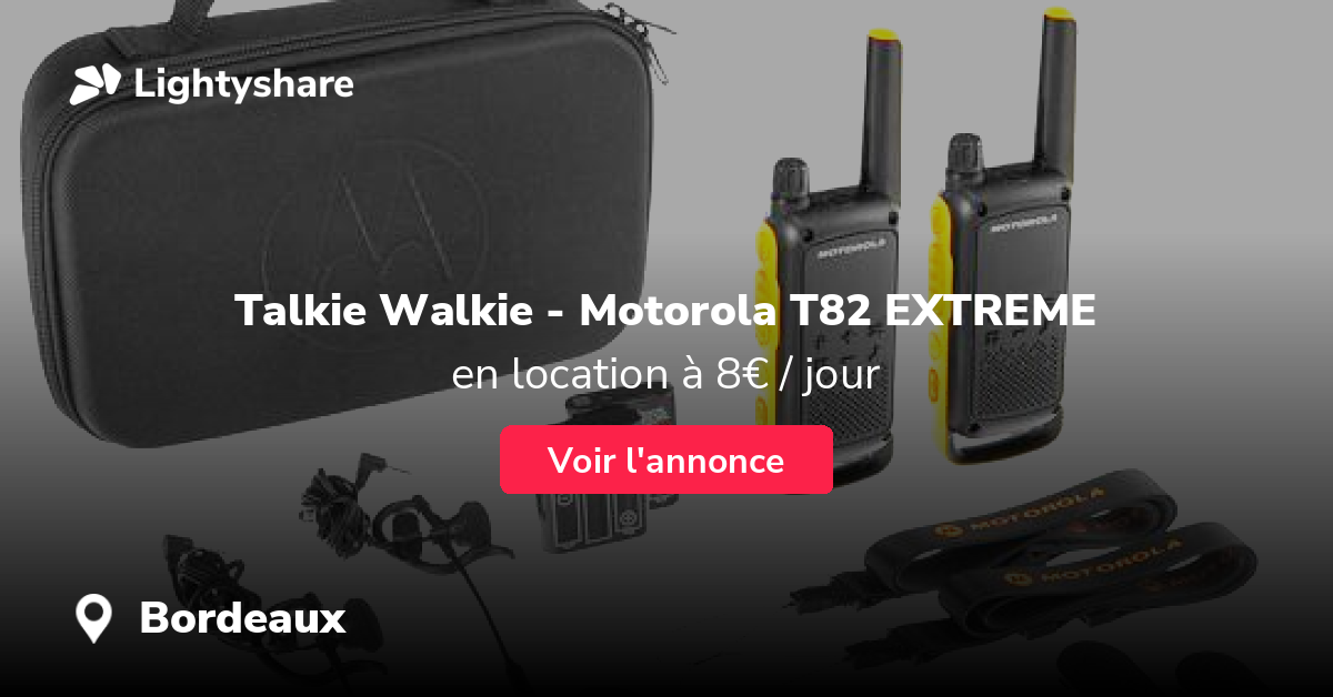 Motorola T82 Extreme à Bordeaux