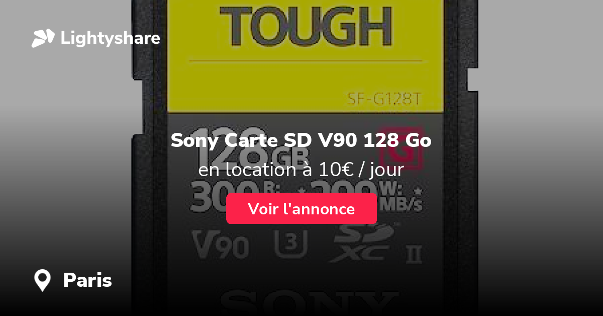 Sony Carte SD Sony V90 128 Go à Paris