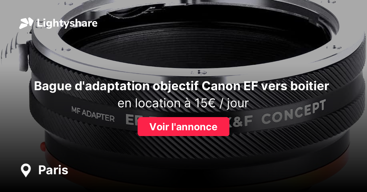 Bague D'adaptation KIPON DKL MAF – Objectif Retina DKL Vers Sony Alpha, Neuve