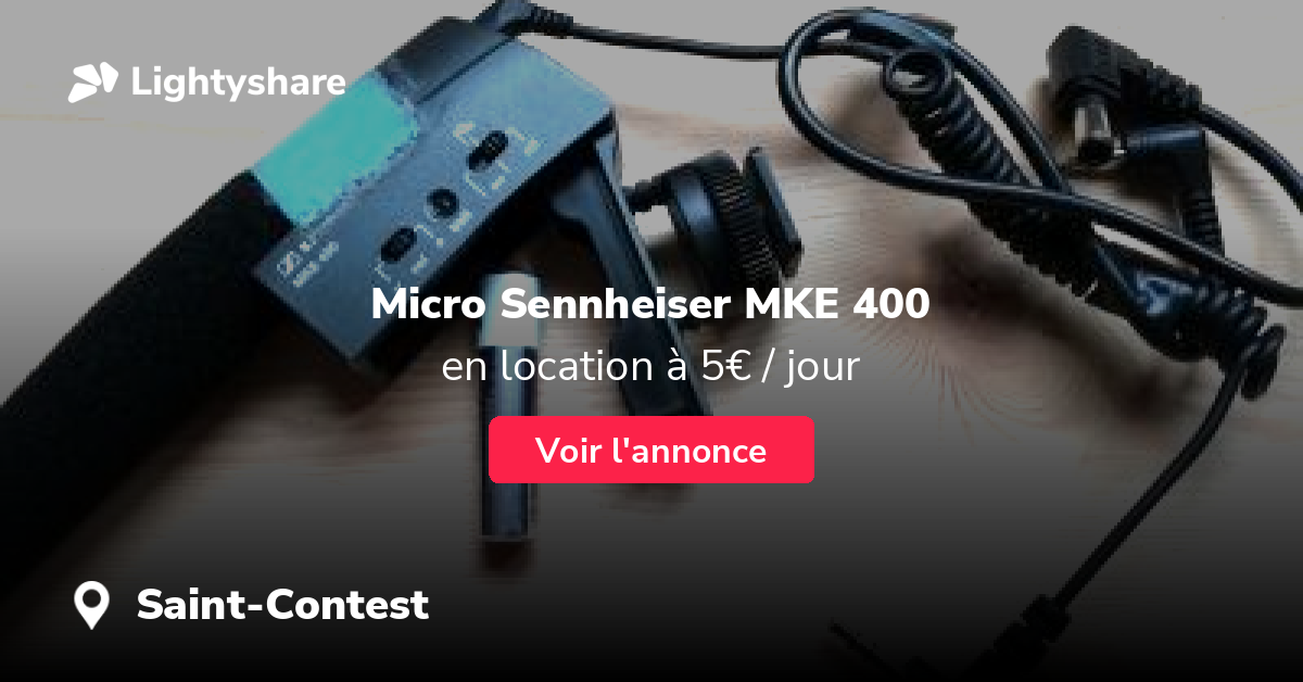 location micro canon sennheiser MKE 400 pour appareil photo