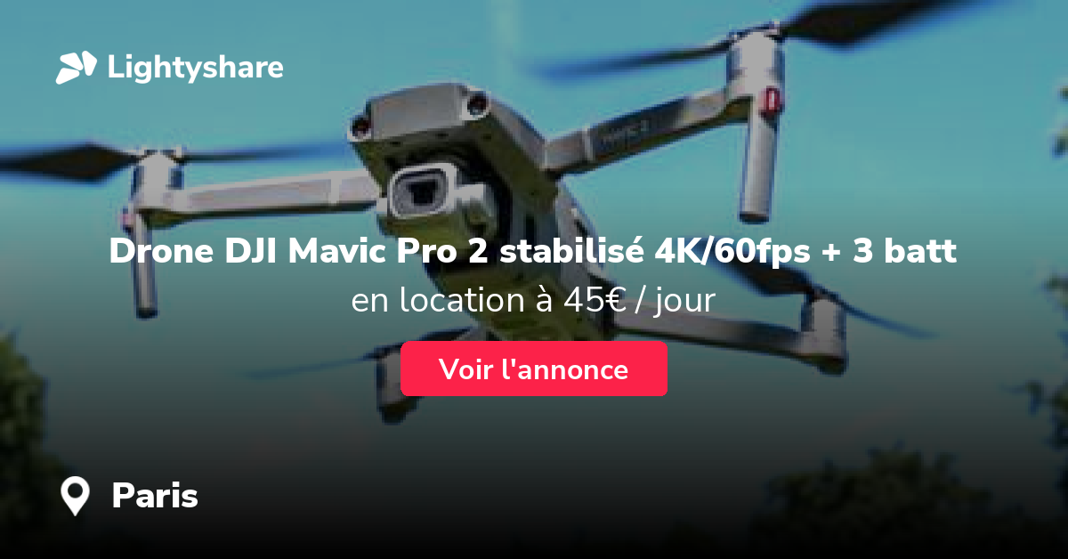 DJI Mavic 2 Pro à Paris