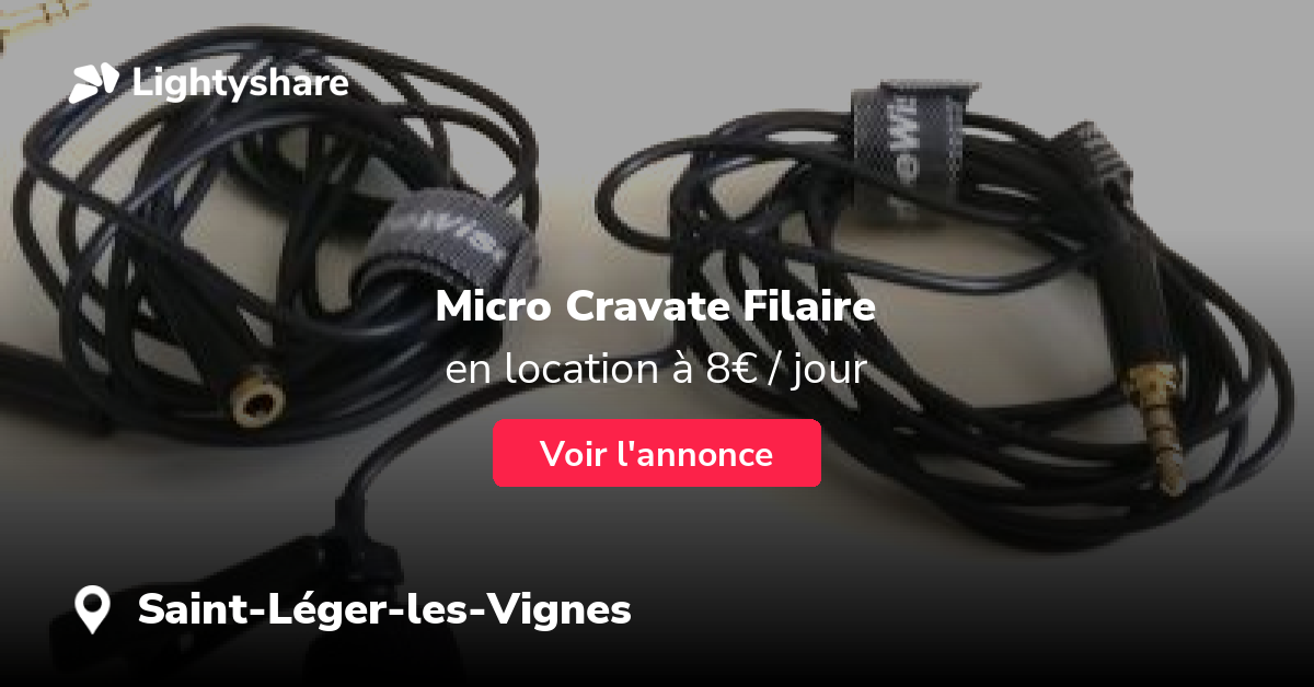 PowerDeWise Micro Cravate Lavalier à Saint-Léger-les-Vignes