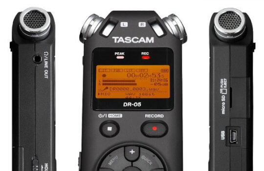 Tascam - Dr-05x - Enregistreur Portable Micro Sd Enregistreur Numérique 