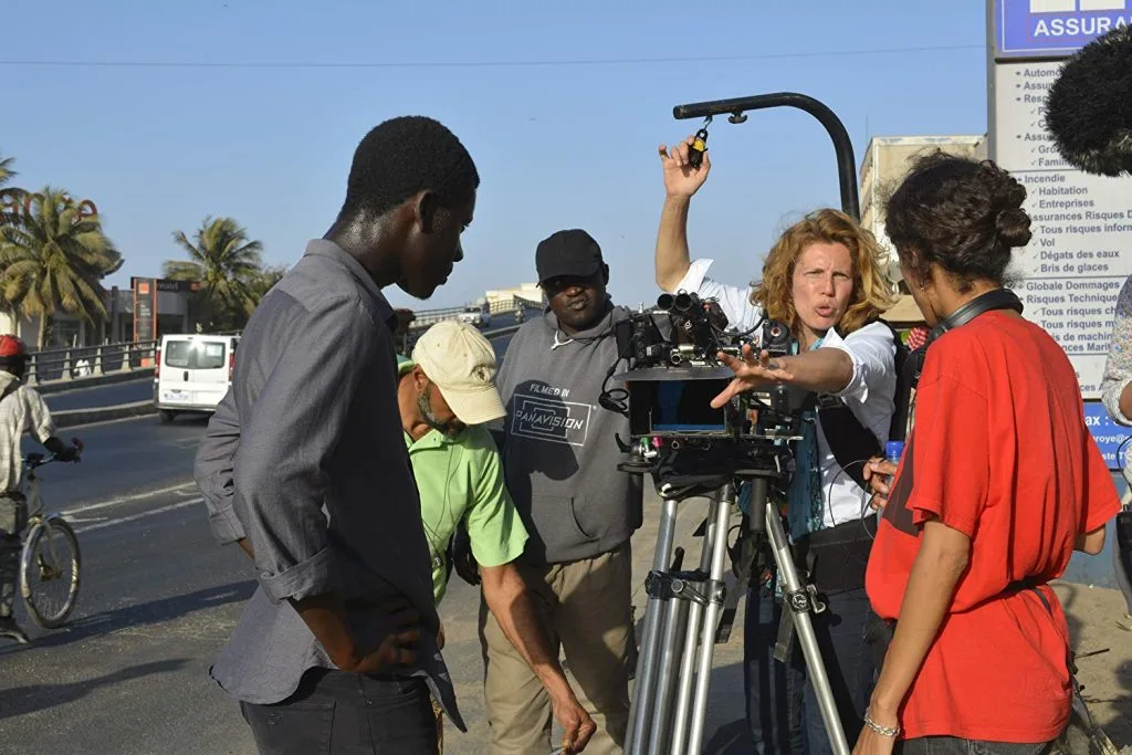 Claire Mathon sur le tournage d'Atlantique - ©DR