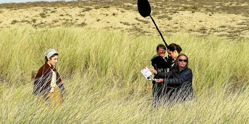 Tournage de "Portrait de la jeune fille en feu" - ©DR