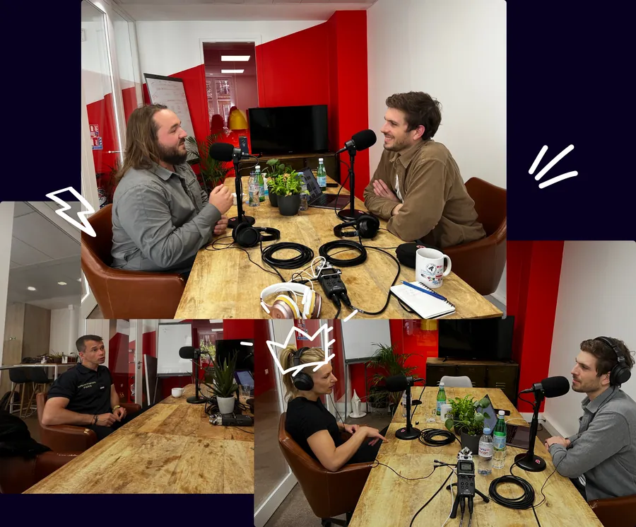 Enregistrements du podcast au studio